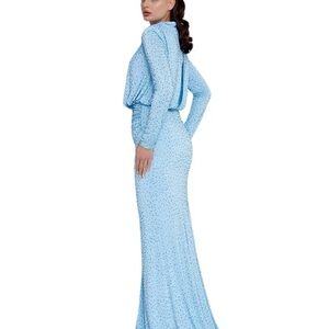 Elegant Blue Women's Dress